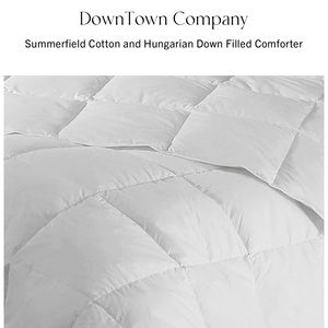DOWNTOWN COMPANY SUMMERFIELD HUNGARIAN WHITE GOOSE DOWN COMFORTER. Twin